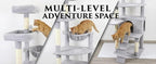 71" Tall Cat Tree for Indoor Cats, Large Multi-Level Cat Tower with Hammock, Condo & Scratching Posts, Plush Cat Tower for Large & Multiple Cats