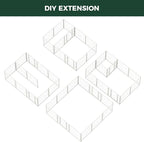 FXW Homeplus Unleashed Indoor Dog Playpen - Stress-Free and Safe Play, Heavy Duty 24 Inch 12 Panels with Connectors (Pack of 2) for Puppy and Small Dogs, White│Patented