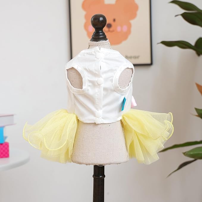 Furbabycare® Elegant Sweet Easter Puppy Dog Blingbling Princess Skirt Pet Dog Lace Cake Camisole Tutu Dress C-Easter Bunny-6 Medium