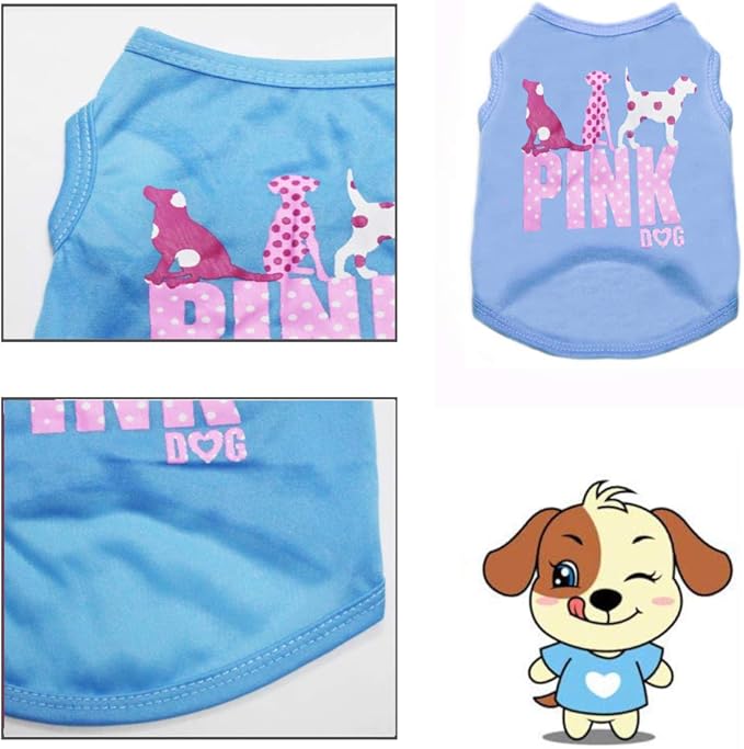 Dog Shirt for Small Medium Dog Boy|Girl Dog Clothes for Puppy Cat Christmas New Year Apparel Cute Fashion Female Small Dog Outfit