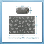 Best Pet Supplies Dog Poop Bags (150 Bags) for Waste Refuse Cleanup, Doggy Roll Replacements for Outdoor Puppy Walking and Travel, Leak Proof and Tear Resistant, Thick Plastic - Gray