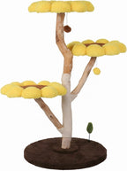 Generic Sunflower Cat Tree with Scratching Post Anti-Slip Climbing Frame Pet Bed Tower