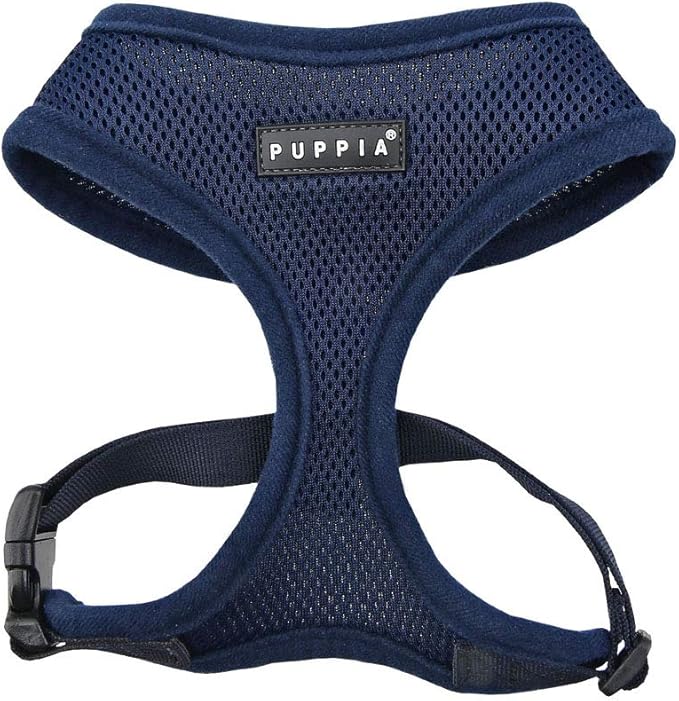 Puppia Soft Dog Harness, Navy, X-Large (PDCF-AC30-NY-XL)