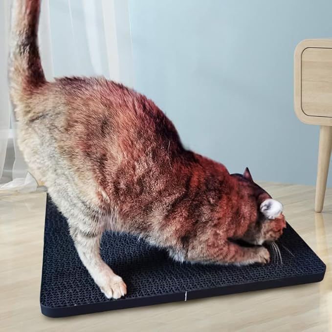 Handy Hound Cat Corner Scratcher - Innovative Cat Scratch Pad for Wall and Corner - Durable and Fun Cat Wall Scratcher for Sharp Claws - White