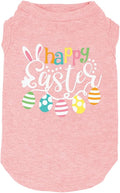 Happy Easter Shirts for Dog Funny Print Vest for Small Medium Large Dogs Soft and Light-Weight T Shirts Gift for Puppy (XX-Large, Pink)