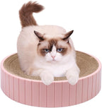 Cardboard Cat Scratcher Round Cat Scratching Board Cardboard Bowl Nest Pet Scratch Scratching Pad Lounge Bed Corrugated Paper Design for Clawing and Resting