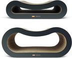 TTCAT Cat Scratching Pad, 2 in 1 Corrugated Cardboard Cat Scratcher Lounge for Indoor Cats, Durable Cat Scratching Board Reversible with Catnip for Furniture Protection.