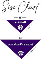 Game Day Dog Bandana | 100% Cotton Adjustable Triangle | Made in USA | Baseball| Sports | Biggest Fan | Game Day | Purple, One Size (1054)