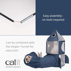 Catit Vesper Rocket Cat Tower, Blue, 42001