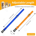 Modern Stylish Ecollar Replacement Strap, 3/4" Nylon Replacement Collar for Shock Collar with Quick Release Buckle, Adjustable Shock Collar Replacement Strap for Small Medium Large Dogs(Orange & Blue)