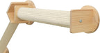 Trixie Cat Wall Furniture Set 4 - Cat Wall Scratcher, Climbing Shelves - 2 Sisal Rope Scratching Posts - Elevated Shelf - Natural/White