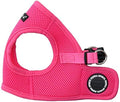 Puppia Neon Soft Vest Harness Step-in No Choke No Pull Walking Training for Small and Medium Dog, Pink, Small
