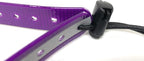 Replacement GPS eCollar with Adjustable Bungee, Multi-Hole Design, and Secure Toggle Closure for Small Dogs (Reflective Purple, Small Neck)