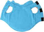 Gooby Sports Vest Dog Jacket - Orange, X-Large - Reflective Dog Vest with D Ring Leash Warm Fleece Lined Hook and Loop Closure for Small to Medium Dogs