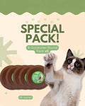 Cardboard Cat Scratchers Pack, Long-Lasting Cardboard Cat Durable Scratching Pads to Protect Furniture, Sturdy Corrugated Design, Safe for Claws (B-Scratcher Round Pack x 5)