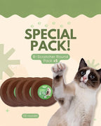 Cardboard Cat Scratchers Pack, Long-Lasting Cardboard Cat Durable Scratching Pads to Protect Furniture, Sturdy Corrugated Design, Safe for Claws (B-Scratcher Round Pack x 5)