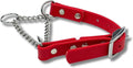 Martingale Collar for Dogs, Biothane, Stainless Steel Hardware, No Pull, Made in The USA, Professional Grade, XL, Red