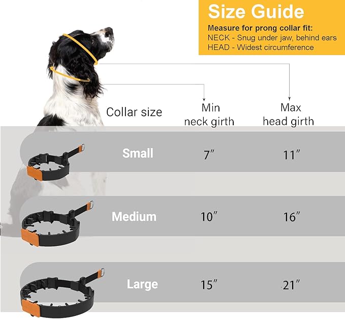SVD.PET Dog Prong Collar for No-Pull Training, Quick-Release Buckle Adjustable Pinch Collar for Large Dogs (Army Green, Large Size)