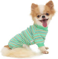 LOPHIPETS Dog Pajama Onesie for Small Bichon Clothes Apparel-Green/XL