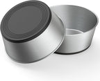 304 Stainless Steel Dog Bowls Set of 2, Anti Rust Metal & Non Slip Rubber Base, Heavy Duty Large Feeding Dishes, Food Grade BPA Free, Food and Water Bowl for Large Dogs (64oz, 8cup)