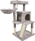 38-in Heavy-Duty Cat Tree for Large Cats, Multi-Level Tower with Sisal Scratching Posts, Plush Perch, Hammock & Condo Anti-Tip Design