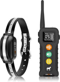 PERPETUAL Dog Vibration Collar with Remote, No Shock & No Prongs - 3300FT Waterproof Rechargeable Training Collar with Beep/Vibrate Modes & Security Lock, Fits Dogs 5-120 lbs