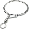 Dog Chain Collars 304 Stainless Steel Metal Chew Proof Dog Necklace Anti Winding Dog Leash Extension Lead for Small Medium Large Dogs Training and Walking. (Medium：23in x 3mm(Neck max 20in))