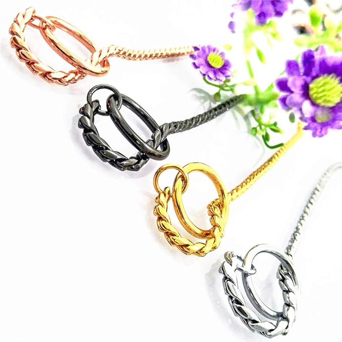 Dog P Snake Chain Chrome Plated Metal Dog Training Choke/Collar-Fully Guaranteed Against Rust Tarnish or Breakage-Recommended for Professional Training (Golden, 5mm * 26")
