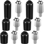12 Pcs Extra Contact Points Replacement Part for Dog Training Collars Pet Shock Collar Replacement Prongs with Conductive Rubber Caps for Dog Training Collar Parts (6 Pairs)