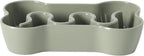 Gibson Home Curious Canines 9” Slow Feeder Dog Bowl, Bone Shaped Melamine Anti-Gulp Pet Bowl, Non-Slip, Dishwasher Safe, Green