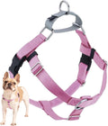2 Hounds Design Freedom No Pull Dog Harness, Adjustable Harness, Easy Walking & Comfortable Control, Fits Small, Medium & Large Dogs, Solid Colors, Made in USA, 5/8" XS, Rose