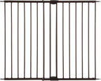 MyPet Windsor Walk Thru Pet Gate: 28.68" - 47.85" Wide Dog Gate. Hardware Mount, Dog Gates for The House, Cat Gate for Doorway. 31" Tall, Matte Bronze