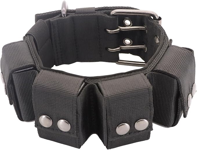 Tactical Weighted Dog Collar - Weights for Training & Exercise - Small, Medium, Large Dogs
