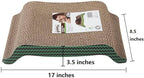 PAWISE Cat Scratcher – Reversible Cardboard Scratching Pad, Durable Cat Scratch Bowl & Bed, Interactive Scratcher for Indoor Cats & Kittens (17X8.5-1)