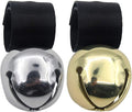 SCENEREAL Large Bell for Dog Collar, 2 Pack 1.5" Extra Loud Collar Bells for Cats and Dogs Training, Hiking, Walking, Hunting, Pet Tracker, Pet Bell for Save Wildlife and Birds Gold | Silver