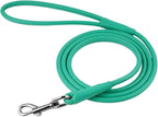 CollarDirect Rolled Leather Dog Leash 4ft, Soft Padded Training Leather Dog Lead 6ft, Puppy Leash Rolled Leather Small Medium Large Black Blue Red Orange Green Pink White (Orange, Size XL 6ft)