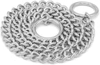 Herm Sprenger - Chrome Plated Steel Dog Training Collar - Narrow Round Links Slip Dog Chain - for Small Medium Large Dogs - Professional Training Collar - Made in Germany (24 inches (60 cm))