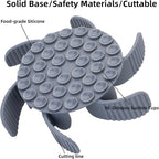 Slow Feeder Dog Bowls Insert [Octopus Suction Cups] Super Firm Slow Eating Dog Bowl [Cuttable] for Large Breed and Medium Size Dog Compatible with Regular and Elevated Dog Bowls (Turbine)