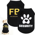 KOOLTAIL Small Dog Shirt, 2 Pack Soft & Lightweight Spring Cozy Cotton Security Dog Tshirt Vest for Small Medium Dogs,Pet Sleeveless Clothes Outfit for Boy Girl Puppy Cats Pitbull Bulldog Chihuahua, M