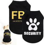 KOOLTAIL Small Dog Shirt, 2 Pack Soft & Lightweight Spring Cozy Cotton Security Dog Tshirt Vest for Small Medium Dogs,Pet Sleeveless Clothes Outfit for Boy Girl Puppy Cats Pitbull Bulldog Chihuahua, M