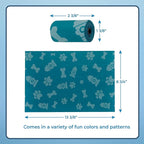 Best Pet Supplies Dog Poop Bags (240 Bags) for Waste Refuse Cleanup, Doggy Roll Replacements for Outdoor Puppy Walking and Travel, Leak Proof and Tear Resistant, Thick Plastic - Turquoise