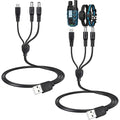 2-Pack Charger Cord for Bousnic Shock Collar RS2, RS2A and RS2B, 3-in-1 Fast-Charging Training Collar USB Cable