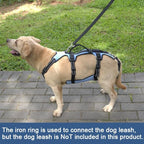 Coodeo Dog Lift Harness, Full Body Support & Recovery Sling, Pet Rehabilitation Lifts Vest for Old Dog with Arthritis Walk(Bule,XL)