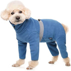 Polar Fleece Dog Coats for Small Medium Dogs, Winter Jacket Sweater Vest Bodysuit, Four-Legged Warm Clothes Pajamas