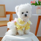 Furbabycare® Elegant Sweet Fashion Puppy Dog Blingbling Princess Skirt Pet Dog Lace Cake Camisole Tutu Dress I-White X-Small