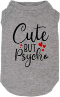 Dog Clothes Puppy T Shirt Vest Soft and Light-Weight for Small Large Dogs with 'Bitches Love ME' Slogan Prining Pet Apparel(Large,SG-Grey01)