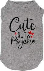 Dog Clothes Puppy T Shirt Vest Soft and Light-Weight for Small Large Dogs with 'Bitches Love ME' Slogan Prining Pet Apparel(X-Large,SG-Grey01)