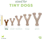 Benebone Wishbone Durable Dog Chew Toy for Aggressive Chewers, Real Bacon, Made in USA, Tiny