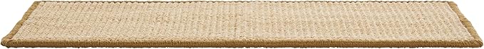 SAFAVIEH Cat Scratch Mat Pad Collection, 12" x 16", Natural Brown, Sisal Boucle Weave, Velcro & Slip Resistant Backing