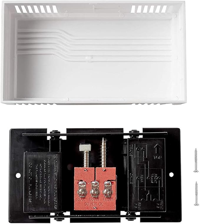 Newhouse Hardware White 2-Note Wired Mechanical Door Bell Chime CHM1